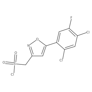 [5-(2,4-Dichloro-5-fluorophenyl)-1,2-oxazol-3-yl]methanesulfonyl chloride结构式