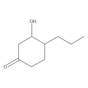 3-Hydroxy-4-propylcyclohexan-1-one Structure