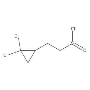 2-(2,2-Dichlorocyclopropyl)ethane-1-sulfinyl chloride结构式