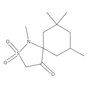 1,7,7,9-Tetramethyl-2lambda6-thia-1-azaspiro[4.5]decane-2,2,4-trione结构式