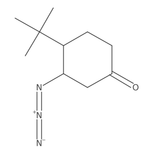 3-Azido-4-tert-butylcyclohexan-1-one Structure