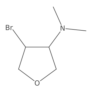 4-bromo-N,N-dimethyloxolan-3-amine结构式