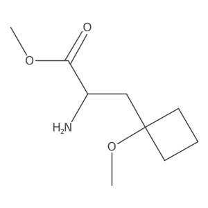 Methyl 2-amino-3-(1-methoxycyclobutyl)propanoate Structure