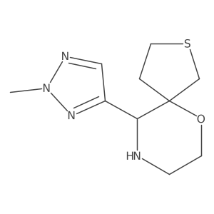 10-(2-methyl-2H-1,2,3-triazol-4-yl)-6-oxa-2-thia-9-azaspiro[4.5]decane结构式