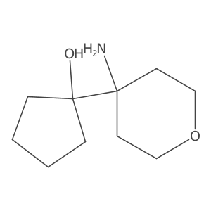 1-(4-Aminooxan-4-yl)cyclopentan-1-ol Structure