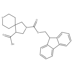 2-{[(9H-fluoren-9-yl)methoxy]carbonyl}-8-thia-2-azaspiro[4.5]decane-4-carboxylic acid结构式