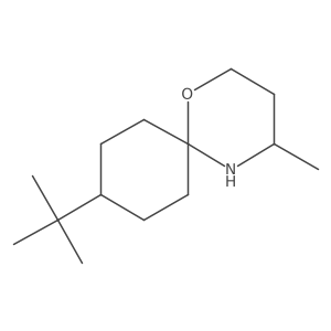 9-Tert-butyl-4-methyl-1-oxa-5-azaspiro[5.5]undecane结构式
