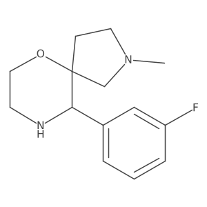 10-(3-Fluorophenyl)-2-methyl-6-oxa-2,9-diazaspiro[4.5]decane Structure