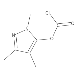 trimethyl-1H-pyrazol-5-yl chloroformate结构式