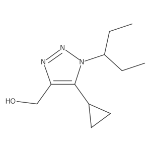 [5-cyclopropyl-1-(pentan-3-yl)-1H-1,2,3-triazol-4-yl]methanol结构式