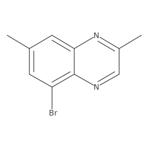 5-Bromo-2,7-dimethylquinoxaline结构式