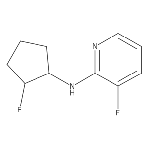 3-fluoro-N-(2-fluorocyclopentyl)pyridin-2-amine Structure