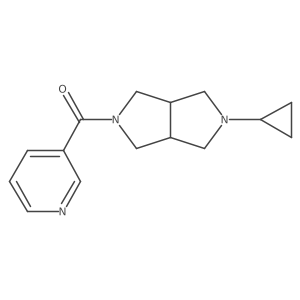 (5-cyclopropylhexahydropyrrolo[3,4-c]pyrrol-2(1H)-yl)(pyridin-3-yl)methanone结构式