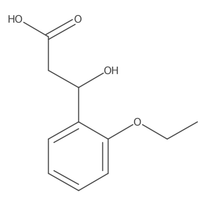 (3S)-3-(2-ethoxyphenyl)-3-hydroxypropanoic acid结构式