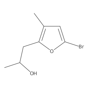 (2R)-1-(5-bromo-3-methylfuran-2-yl)propan-2-ol Structure