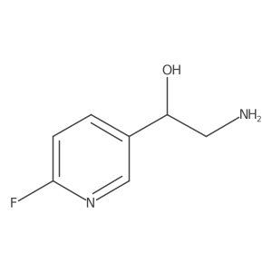 (1R)-2-amino-1-(6-fluoropyridin-3-yl)ethan-1-ol结构式