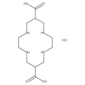 1,4,8,11-Tetraazacyclotetradecane-6,13-dicarboxylic Acid Hydrochloride结构式