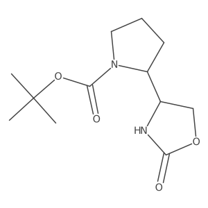 Tert-butyl 2-(2-oxo-1,3-oxazolidin-4-yl)pyrrolidine-1-carboxylate Structure