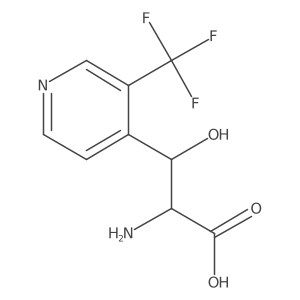 2-Amino-3-hydroxy-3-[3-(trifluoromethyl)pyridin-4-yl]propanoic acid Structure