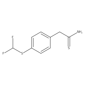 2-{4-[(Difluoromethyl)sulfanyl]phenyl}ethanethioamide Structure
