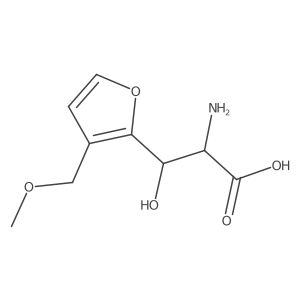 2-Amino-3-hydroxy-3-[3-(methoxymethyl)furan-2-yl]propanoic acid结构式