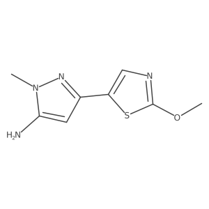 3-(2-methoxy-1,3-thiazol-5-yl)-1-methyl-1H-pyrazol-5-amine Structure