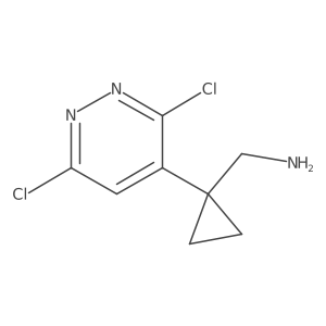 [1-(3,6-Dichloropyridazin-4-yl)cyclopropyl]methanamine结构式