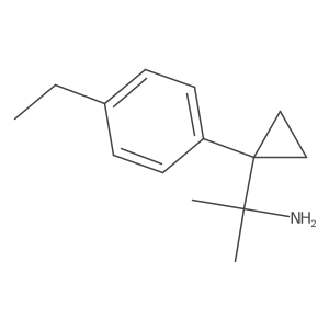 2-[1-(4-Ethylphenyl)cyclopropyl]propan-2-amine结构式