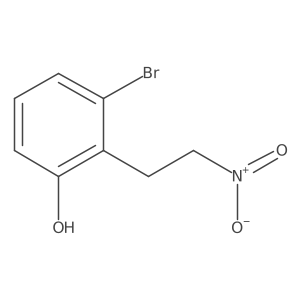 3-Bromo-2-(2-nitroethyl)phenol结构式