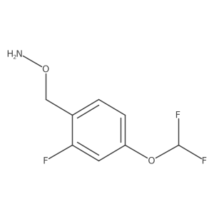 O-{[4-(difluoromethoxy)-2-fluorophenyl]methyl}hydroxylamine结构式