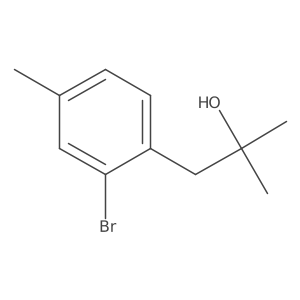 1-(2-Bromo-4-methylphenyl)-2-methylpropan-2-ol结构式