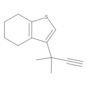 3-(2-Methylbut-3-yn-2-yl)-4,5,6,7-tetrahydro-1-benzothiophene Structure