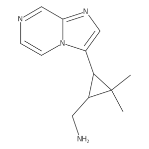 (3-{Imidazo[1,2-a]pyrazin-3-yl}-2,2-dimethylcyclopropyl)methanamine Structure