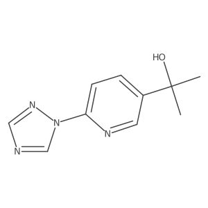 2-[6-(1H-1,2,4-triazol-1-yl)pyridin-3-yl]propan-2-ol结构式