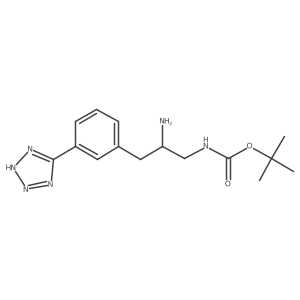 tert-butyl N-{2-amino-3-[3-(1H-1,2,3,4-tetrazol-5-yl)phenyl]propyl}carbamate Structure