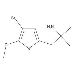 1-(4-Bromo-5-methoxythiophen-2-yl)-2-methylpropan-2-amine结构式
