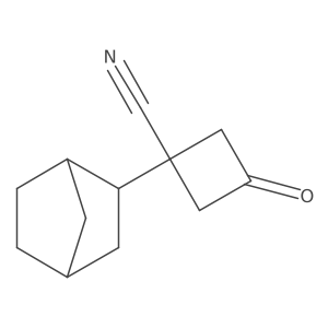 1-{Bicyclo[2.2.1]heptan-2-yl}-3-oxocyclobutane-1-carbonitrile Structure