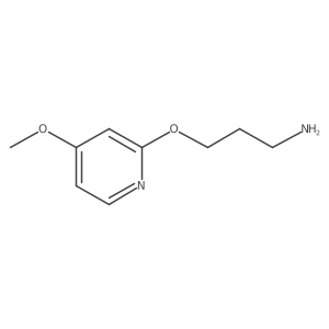 3-[(4-Methoxypyridin-2-yl)oxy]propan-1-amine结构式