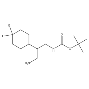 tert-butyl N-[3-amino-2-(4,4-difluorocyclohexyl)propyl]carbamate Structure