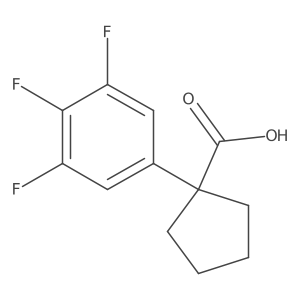 1-(3,4,5-Trifluorophenyl)cyclopentane-1-carboxylic acid Structure