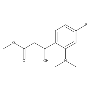 Methyl 3-[2-(dimethylamino)-4-fluorophenyl]-3-hydroxypropanoate Structure