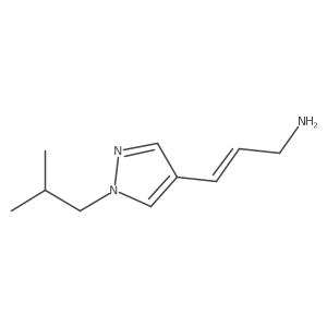 3-[1-(2-methylpropyl)-1H-pyrazol-4-yl]prop-2-en-1-amine结构式