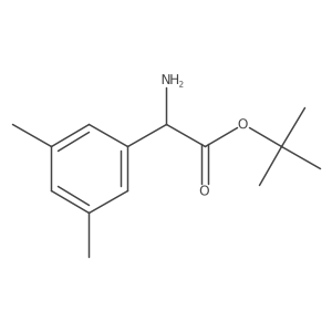 Tert-butyl 2-amino-2-(3,5-dimethylphenyl)acetate结构式