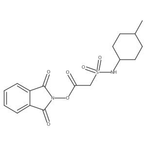 1,3-dioxo-2,3-dihydro-1H-isoindol-2-yl 2-[(4-methylcyclohexyl)sulfamoyl]acetate结构式