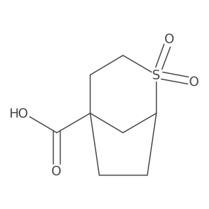 2,2-Dioxo-2lambda6-thiabicyclo[3.2.1]octane-5-carboxylic acid Structure