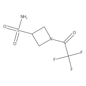 1-(2,2,2-Trifluoroacetyl)azetidine-3-sulfonamide结构式