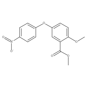 4-(3-Methoxycarbonyl-4-methoxyphenoxy)-1-nitrobenzene Structure