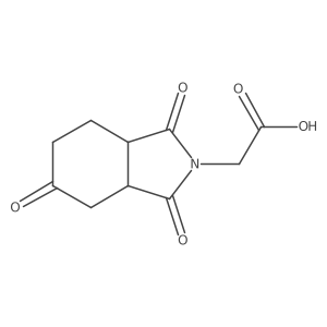 Octahydro-1,3,5-trioxo-2H-isoindole-2-acetic acid结构式