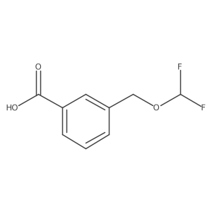 3-[(Difluoromethoxy)methyl]benzoic acid结构式