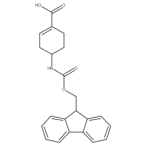 4-(9H-Fluoren-9-ylmethoxycarbonylamino)cyclohexene-1-carboxylic acid Structure